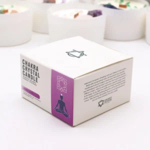 Świeca z Kamieniami – Czakra Korony (Crown Chakra)